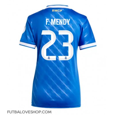 Dres Real Madrid Ferland Mendy #23 Tretina pre Ženy 2025-26 Krátky Rukáv Dres Real Madrid Ferland Mendy #23 Tretina pre Ženy 2025-26 Krátky Rukáv